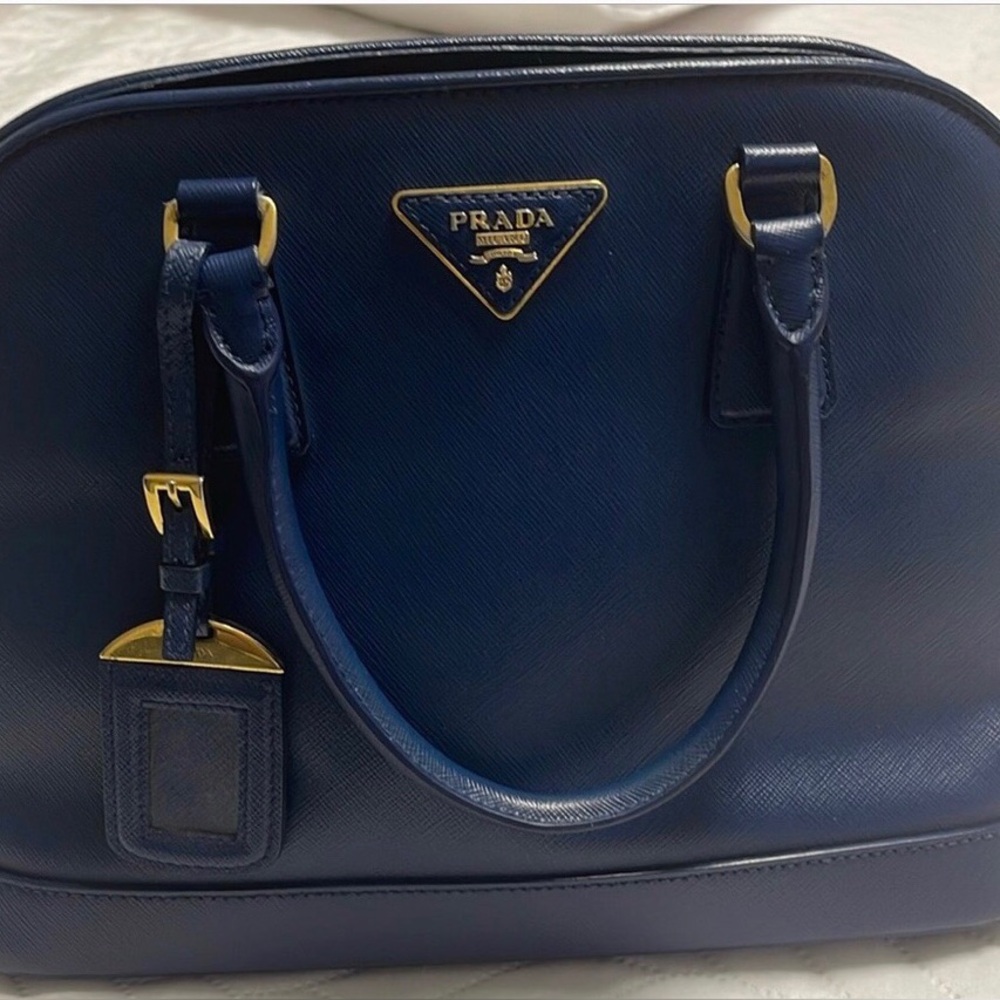 PRADA Open Promenade Saffiano Leather with Structured Dome Design - Picture 7 of 16